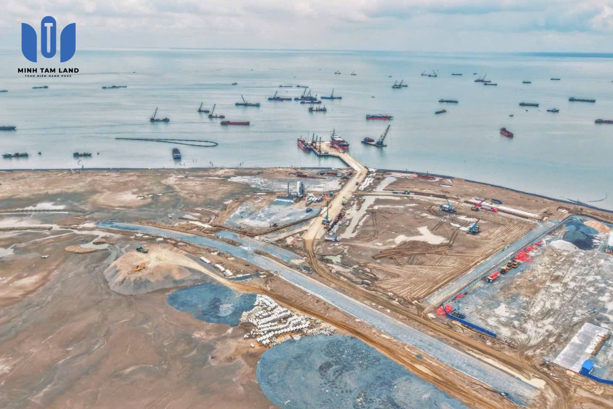 Tiến độ Vinhomes Green Paradise tháng 9/2025: Cập nhật mới nhất 11 Công tác bơm cát – san nền tại Vinhomes Green Paradise đã được triển khai trên diện rộng