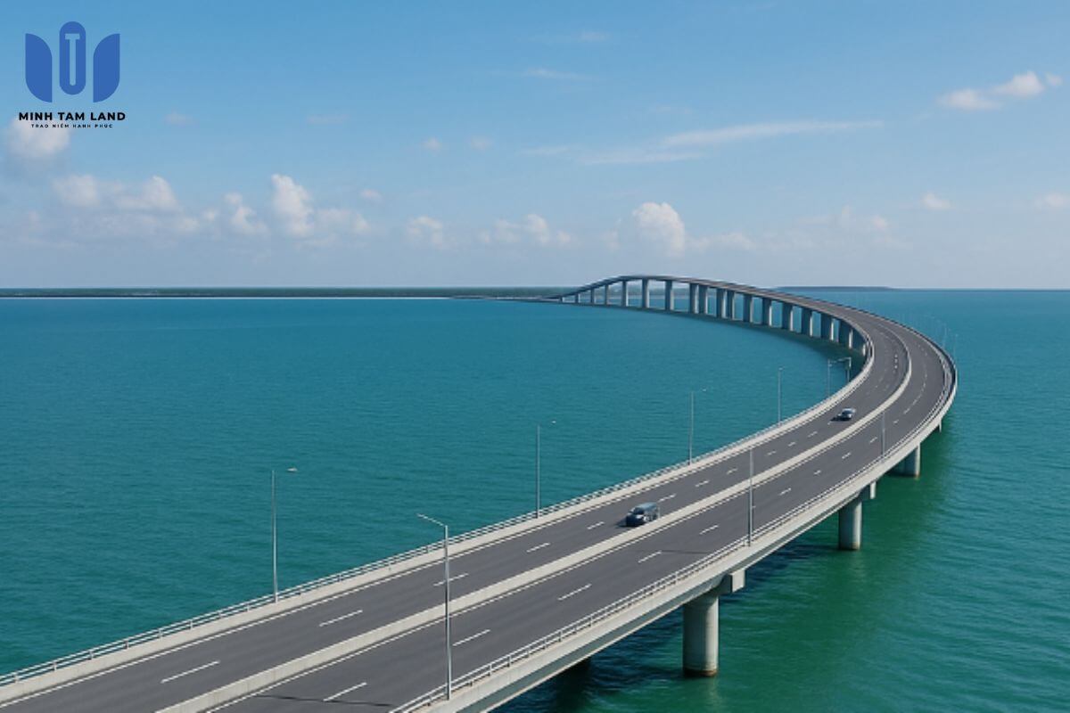 Phà Cần Giờ - Vũng Tàu: Tuyến kết nối nào mở lối cho Vinhomes Green Paradise? 8 Cầu vượt biển Cần Giờ – Vũng Tàu được kỳ vọng sẽ thay thế tuyến phà