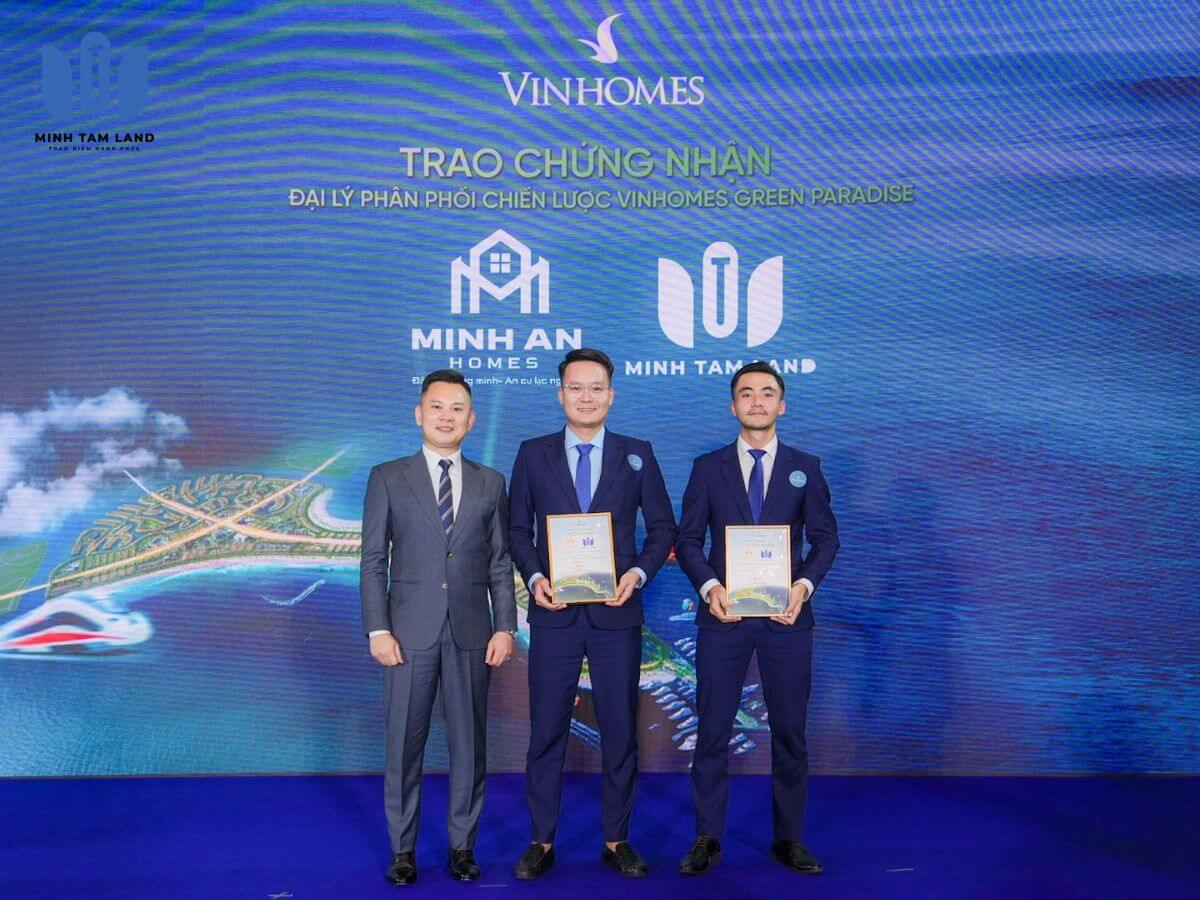 Minh Tâm Land chính thức trở thành đại lý F1 Vinhomes Green Paradise 5 Minh Tâm Land trở thành đại lý F1 Vinhomes Green Paradise