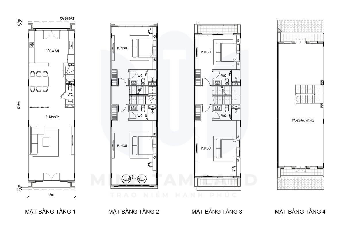 Nhà phố phân khu Vịnh Ngọc Vinhomes Green Paradise: Cập nhật giá bán mới nhất 17 Nhà phố phân khu Vịnh Ngọc 90m2 mẫu 1
