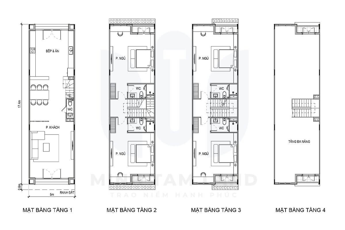 Nhà phố phân khu Vịnh Ngọc Vinhomes Green Paradise: Cập nhật giá bán mới nhất 18 Nhà phố phân khu Vịnh Ngọc 90m2 mẫu 2