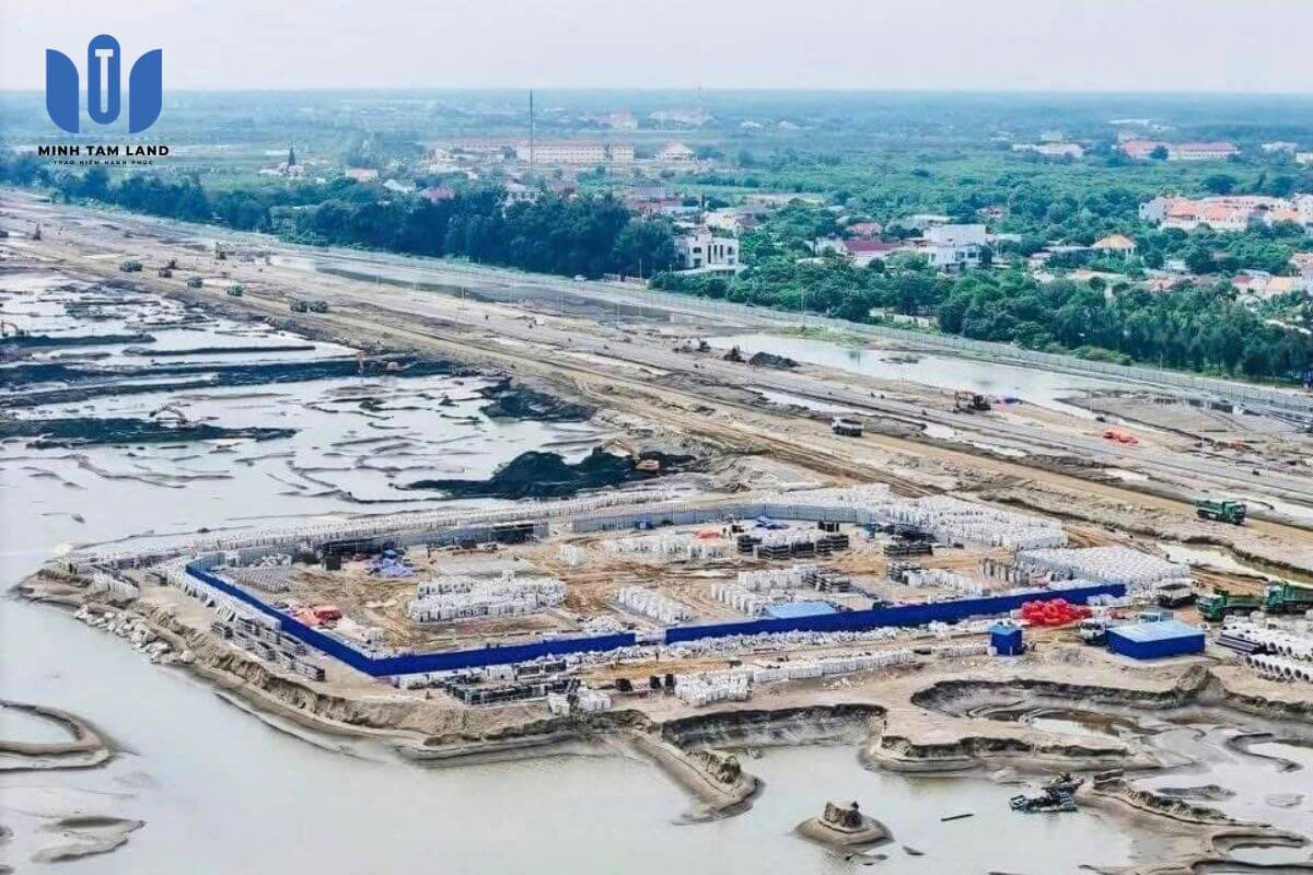 Tiến độ Vinhomes Green Paradise tháng 11/2025 – Công trường tăng tốc thi công ngoạn mục 15 Ống dẫn nước, cống hộp và hố ga đang được lắp đặt với tốc độ nhanh